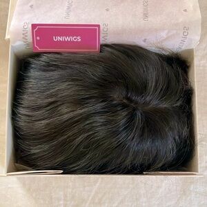 Uniwigs Savannah 9x9 Silk Top Human Hair Topper 16”